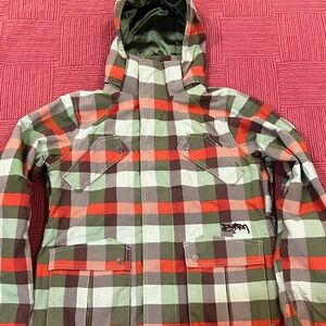 Burton women’s medium Plaid Ski / snowboard Jacket
